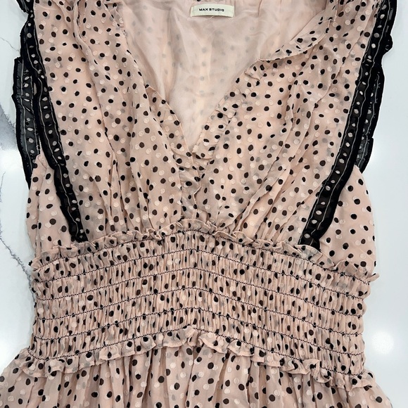 Max Studio dress Polka Dot Sleeveless Dress - Picture 2 of 8